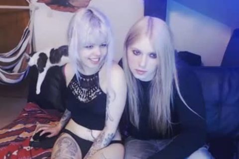 shelady Helps Her Female ally Masturbate