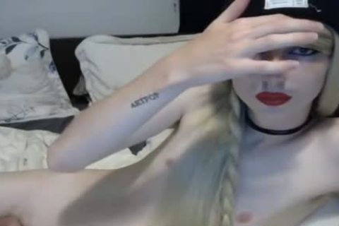 Emo legal age teenager shemale beautiful Hard 10-Pounder Jerking