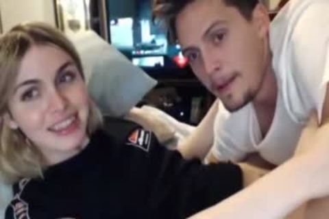 blond sheboy receives Sucked By Her Boyfriend