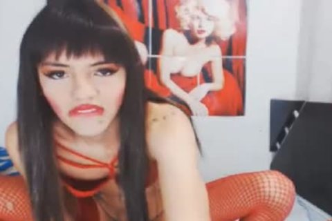 latina tranny receives Her taut booty pounded