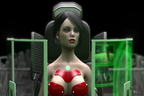 Earth Orbit - A Sex trip. Sex In Space Station! 3d Dickgirl Plays With A kinky 