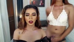 Two shemale Have sleazy painfully Sex