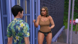 excited old Trans Woman Wants Her fresh neighbor - WickedWhims