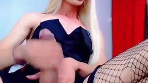 slim And Tall shelady beauty In Fishnet stockings Tugs large Sheshaft