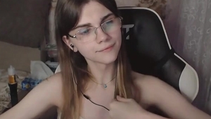 Nerdy Playing And Cums