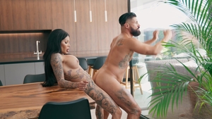 Trans Angels: Bearded Hunk Can't Resist She-Cock's Temptation