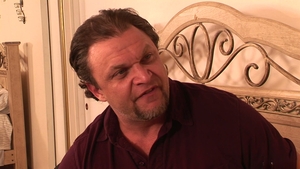 Devil's Film: Blonde Tranny Swallows His Load After Blowjob